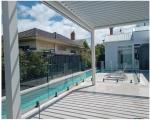 Construction Decoration Tempered Laminated Glass Balustrades with Aluminium