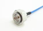 Silver Plated 4.3-10 RF Male Connector Straight Clamping Connectors With RG141