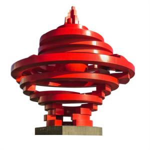 Wholesale Red Outdoor Decorative Metal Sculpture Galvanized Steel Sculpture from china suppliers