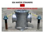 MGPS MARINE CARBON STEEL GALVANIZED MAIN SEAWATER FILTER FOR DESULFURIZATION