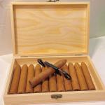 Rectangular Custom Rigid Cigar Packaging Box Cigar Gift Box For Secure Cigar