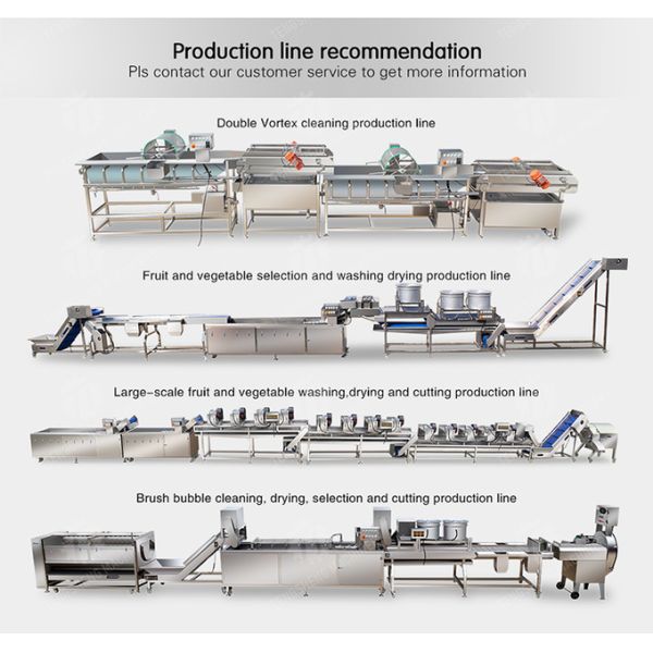 Watercress Bubble Generating Vegetable Fruit Cleaning Machine , Apricot Commercial Vegetable Washer
