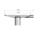 Deck Mounted Textured Bathroom One Handle Bathroom Faucet Shelving Type