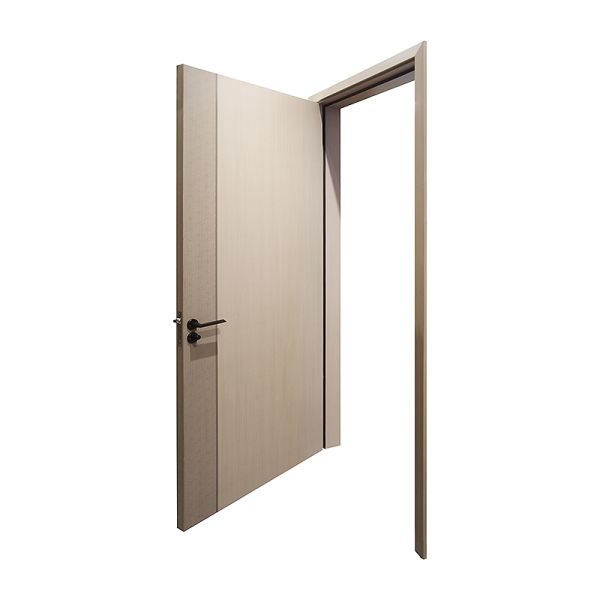 Waterproof Wood Polymer Composite Doors Modern Groove Design For Home Office