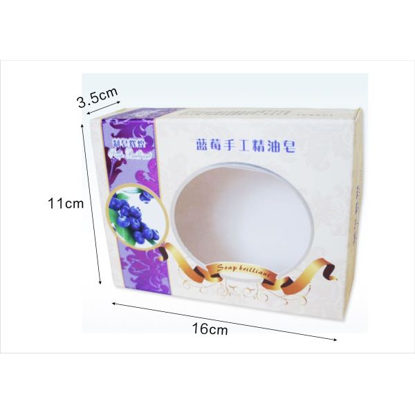 Paper Box Packaging For Soap Packaging / Customized Soap Box With Clear Window