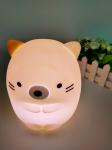 Decoration Soft Silicone Toys Color Changing Night Light ODM