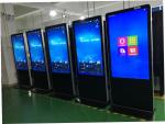 43 Inch FHD Interactive Digital Signage Kiosk , Floor Standing Digital Signage