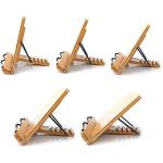 Pine wooden holder for Tablet phone foldable wooden book stand