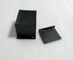 50X40x60mm Sandblasting Black Aluminum Case With L Plate