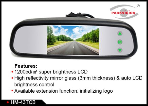 1,200cd/M2 High Brightness Truck Rear View Camera System With Hidden Touch