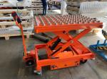 Scissor Automatic Braking Mobile Lift Tables 500kg With Integrated Pop Up Ball
