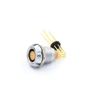 China Lemo ECG Elbow PCB Socket Panel Mounted Female Receptacle ECG.1B.306.CLV on sale
