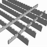 Q235 Anti Slip Serrated Press Locked Bar Grating Metal Building Material