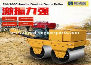 China Hand Held Mini Drum Roller Aluminum 3 Ton Double Drum Roller on sale