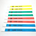 Custom Logo Tyvek Wristbands Full Color Printing Paper Bracelet for Pool