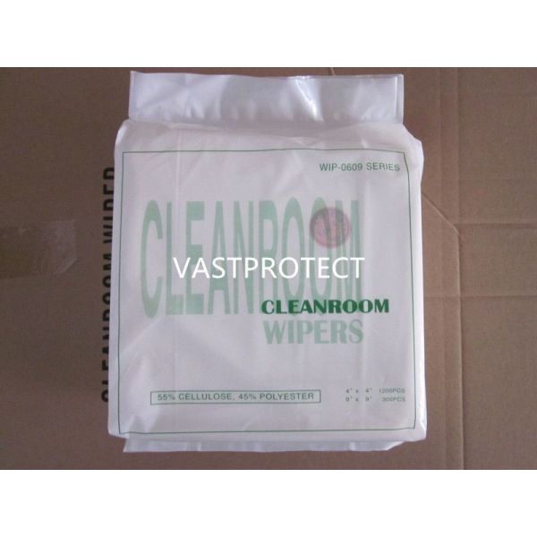 Clean-Room 60GSM 55% Wood-Pulp 45% Polyester Paper Wipers for Combustible Explosive Area