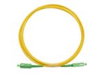 SC APC Green Optical Fiber Patch Cord, armored fiber optic patch cable