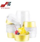 Custom Grease Proof Gold Metallic Cupcake Liners Aluminum Foil Muffin Baking