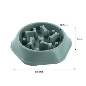 Wholesale Pet PP Bone Shaped Slow Food Bowl Easy To Rinse Small And Medium Sized Dog Bowl from china suppliers