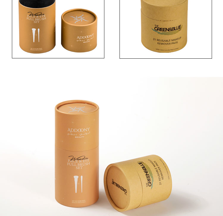 OEM Cardboard Cylinder Packaging Kraft Paper Tube Box For Tea