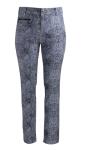 Snake Printed Ladies Slim Fit Trousers With Belt Loop And Pockets For Spring /