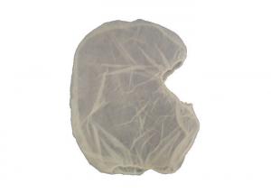 China White Disposable Head Cap , Non Woven Ribbon Disposable Scrub Hats Easy Relaxed on sale