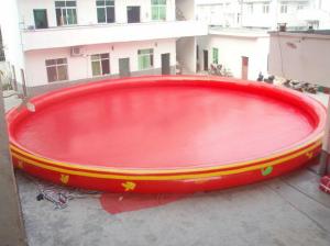 Wholesale Red PVC Round Inflatable Swimming Pool / Portable Water Pools for Adults and children from china suppliers