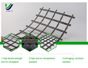 Wholesale Anti Aging Fiberglass Geogrid Increase Load Bearing Capacity Of Asphalt Mixture from china suppliers