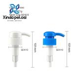 24 410 White Lotion Pump Up-Under Locking Reusable Lotion Dispenser Blue Spray