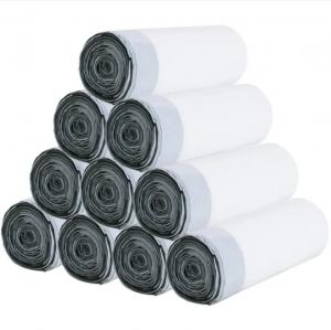 Wholesale LDPE Drawstring Garbage Bag 0.04mm Thickness Waste Bin Liner On Roll from china suppliers