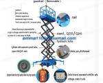 SJY0.5-14 Mobile Scissor Platform Load Capacity 500kg 14m Platform Height 380V
