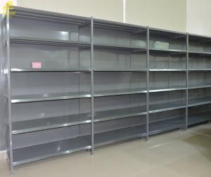 Wholesale Four Posts Supermarket Display Shelf , 2.5mm Straight Brackets Medium Duty Shelving from china suppliers
