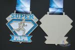 Custom Virtual Marathon Sport Metal Award Medals Glitter Color Medallion With