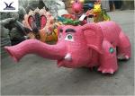 Simulation Mini Pink Elephant Motorized Animal Scooters Electronic Game Center