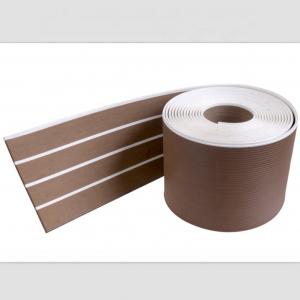 China Upgrade Your Yacht's Durability with Synthetic Teak Soft PVC Boat Decking on sale