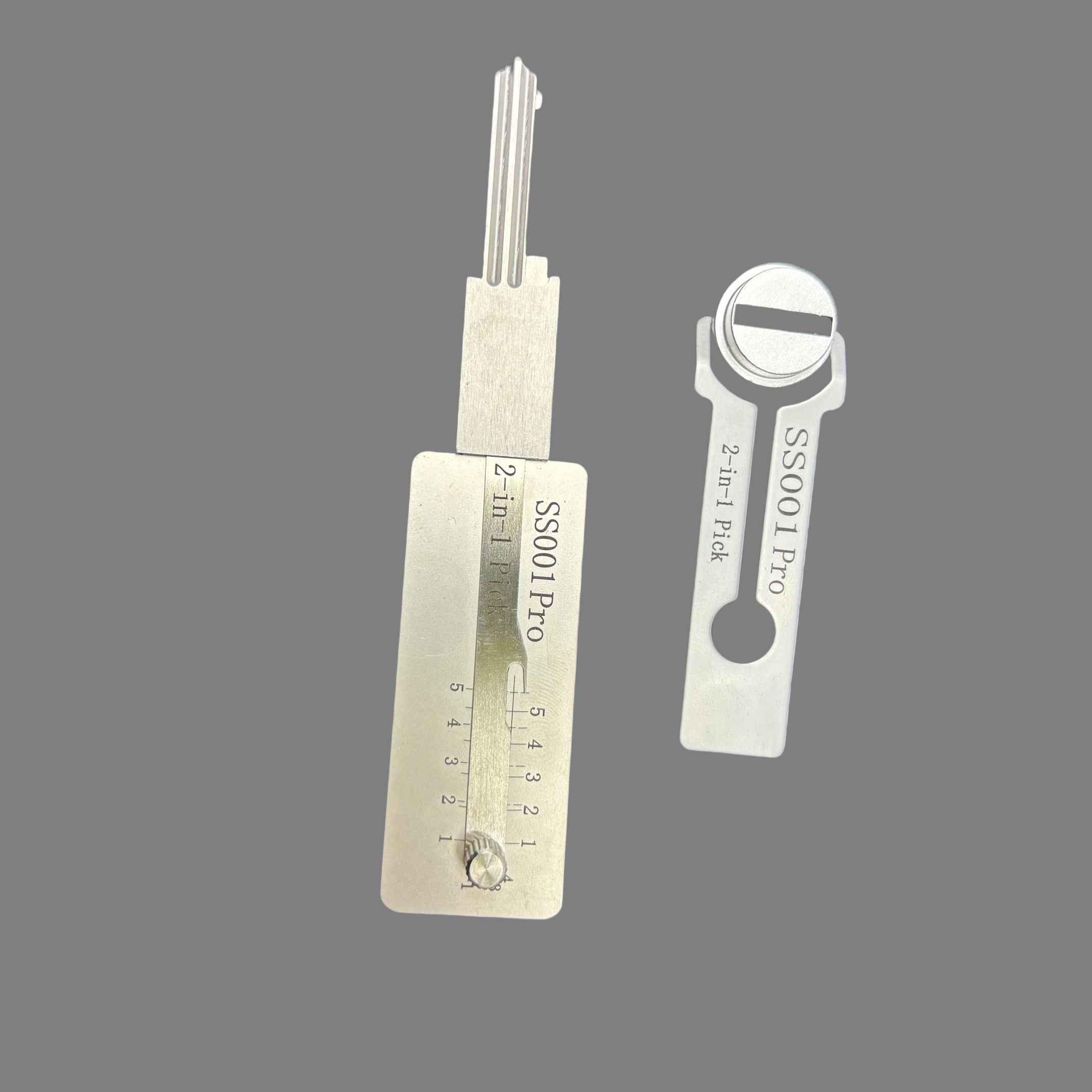 2 In 1 SS001 Pro Lock Pick 2pcs Decoder Lock Pick For Flat Shaped Locks