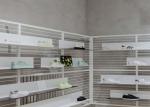 Saves Space Wall Mounted Shoe Display With Iron Material Strong Bearing Capacity