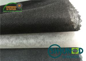 China 100% Polyester Base Cloth Non Woven Interlining Black For Garment on sale