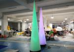 Party Inflatable Lighting Cone Colorful Led Cone Inflatable Air Pillar For Event