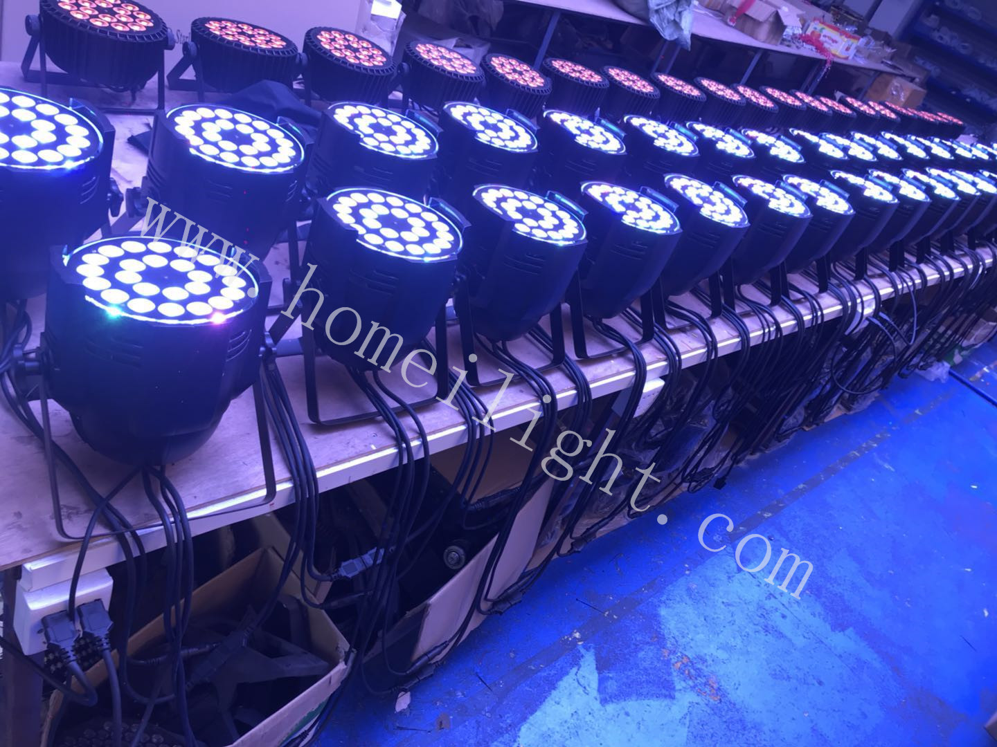 DJ Disco Party Mini LED Wash Stage Light DMX512 4in1 RGBW 18pcs 12w -25 18pcs