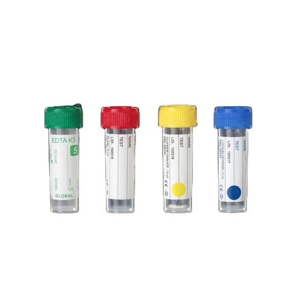 Disposable Medical Plastic Micro Collection Tube EDTA Capillary Tubes Types with