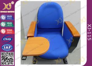 Wholesale Fabric cover flame retardant auditorium theatre Chairs with tablet 580mm center distance from china suppliers