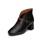 S452 2020 Autumn New Women'S Shoes Fashion High Heel Retro Handmade Buckle