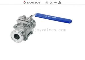 Wholesale 1/2 inch Directly Non retention full port Sanitary Ball Valve with Clamped Connection from china suppliers