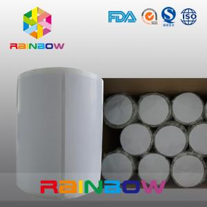 Wholesale No Print White / Blank Paper Roll Plain Rectangle Shrink Sleeve Labels Custom Size from china suppliers