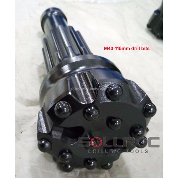 High-Efficiency DTH Drill Bit with Carburized Steel and Carbide for 57mm to 660mm Diameter Applications