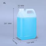 Heavy Duty Food Grade Empty Drinking Water Jerry Can Plastic Barrel 188g 5l
