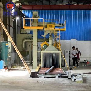 China Motorized Roller Shot Blasting Machine for Channel Steel Core Component on sale