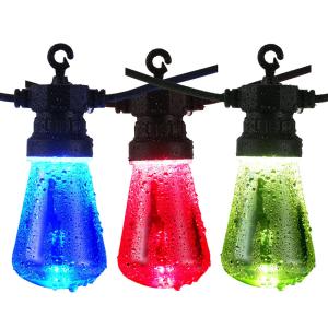 Wholesale LED Outdoor String Lights 48FT with 2W Dimmable Plastic Bulbs Decorative LED Café Patio Light , Porch Market Light from china suppliers