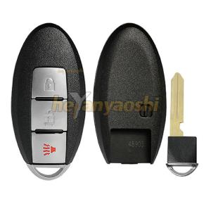 Wholesale Nissan 3 Buttons Smart Key Shell with Emergency Key Insert from china suppliers